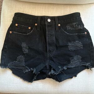 Levi’s Black Denim Shorts